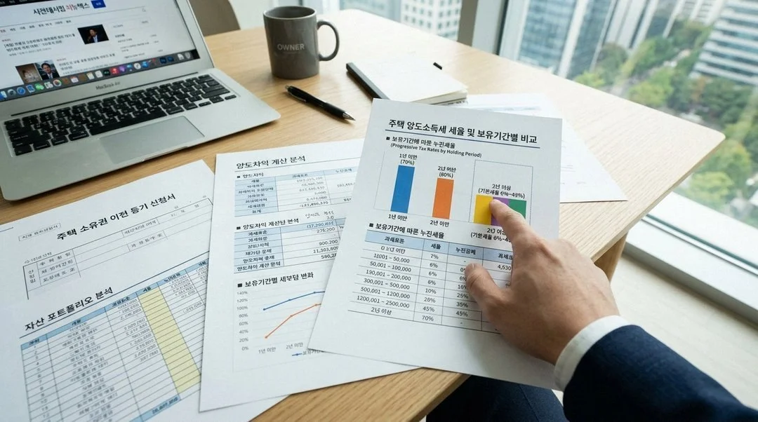 다주택자 양도세 중과 세율 계산