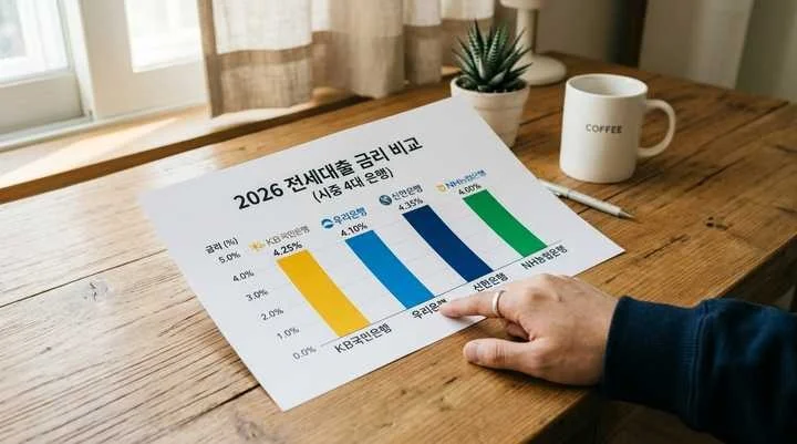 2026 전세대출 금리비교 은행별