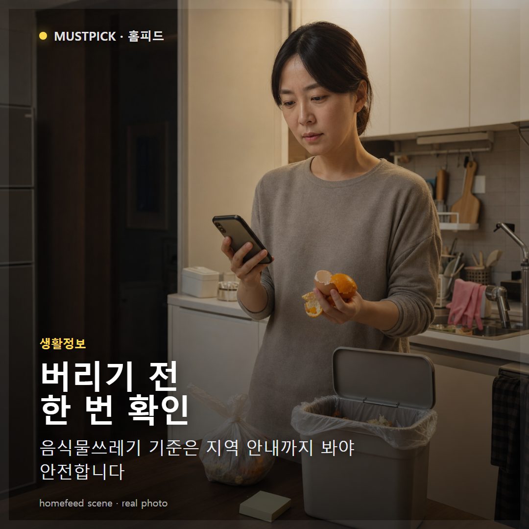 음식물쓰레기 분리배출 기준, 과태료 전 확인법