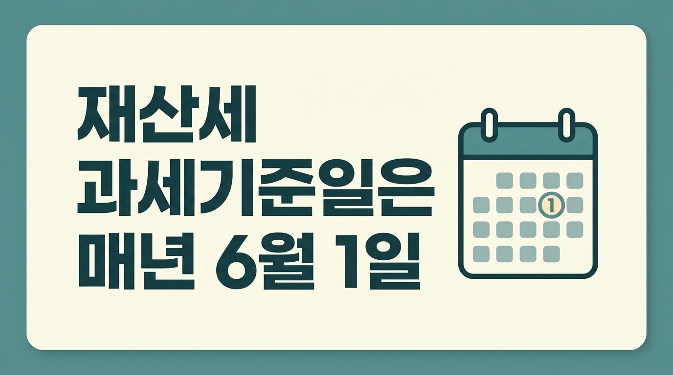 재산세 과세기준일 매년 6월 1일 안내