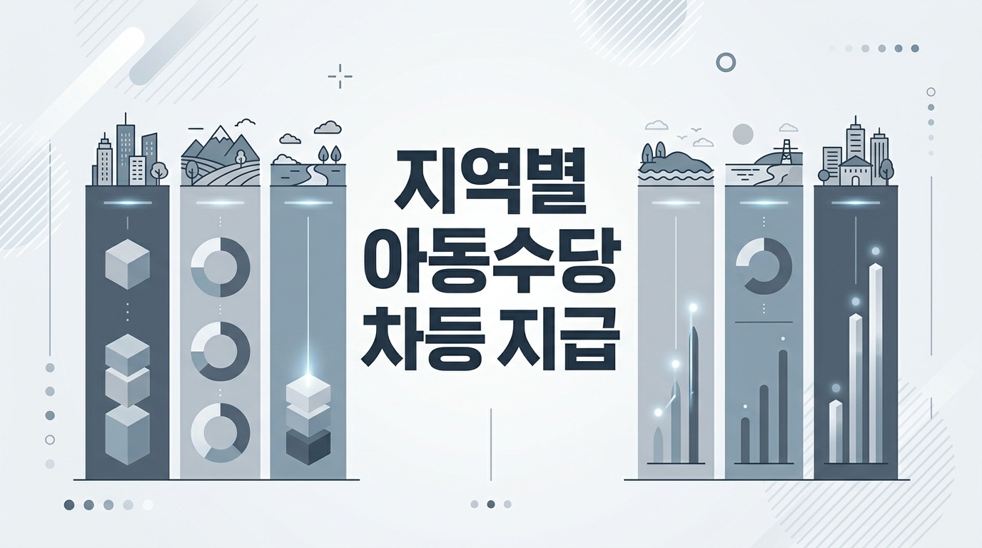 지역별 아동수당 차등 지급 안내