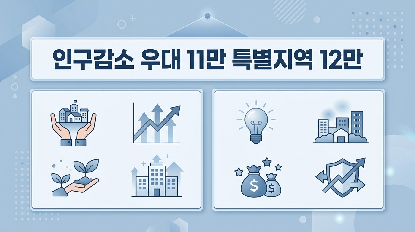인구감소 우대지역 11만 원과 특별지역 12만 원 안내