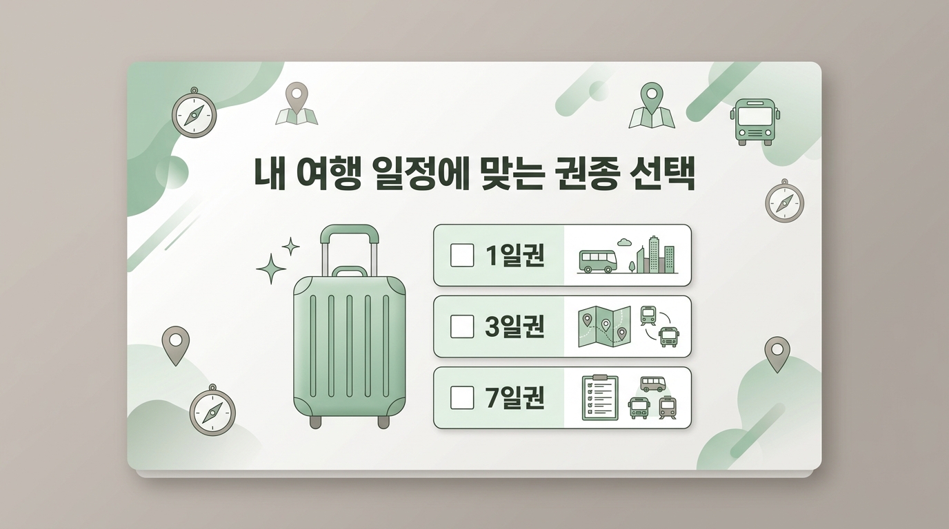 서울 여행 일정에 맞는 기후동행카드 단기권 선택