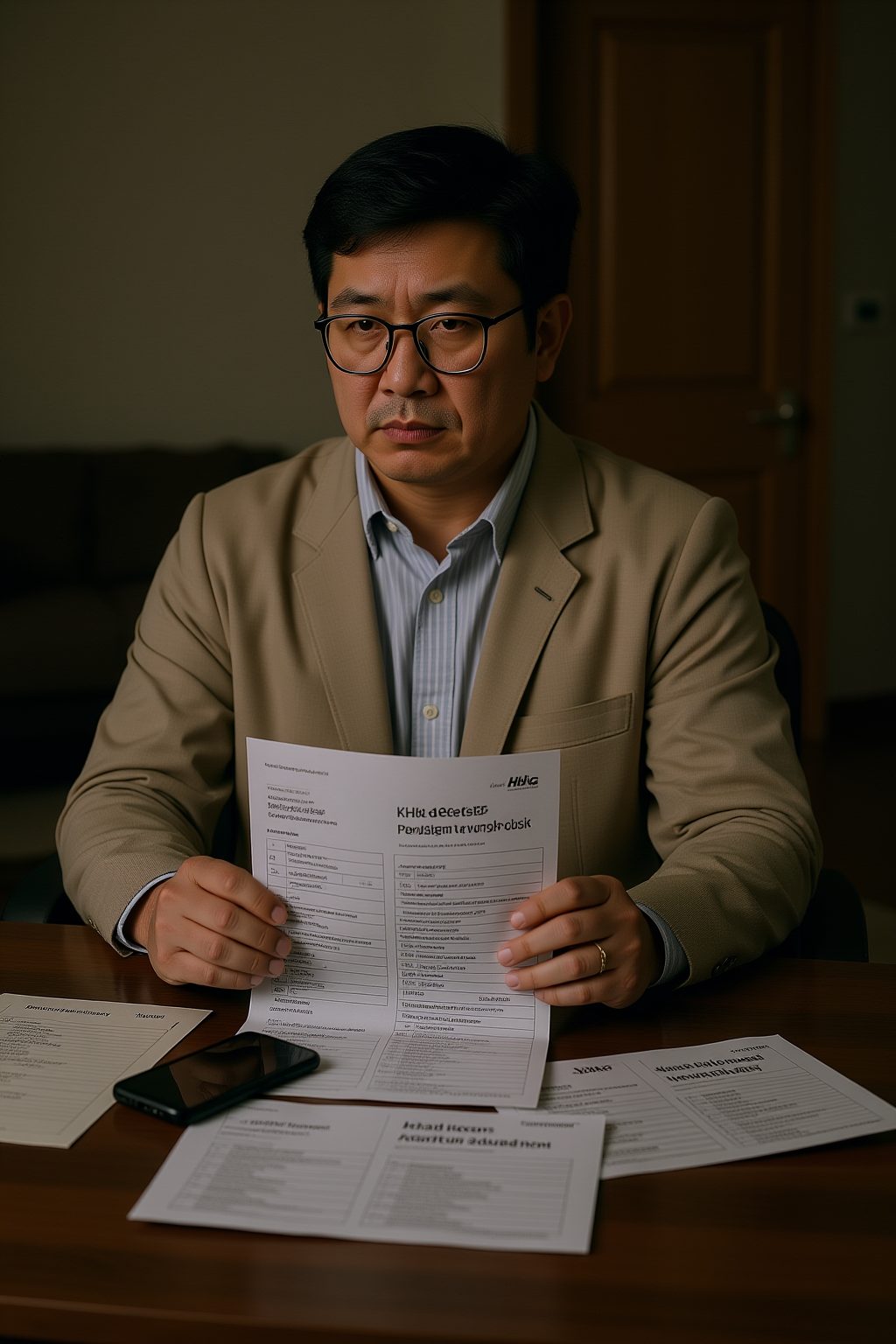 주택 신청 자격과 모집공고를 확인하는 장면