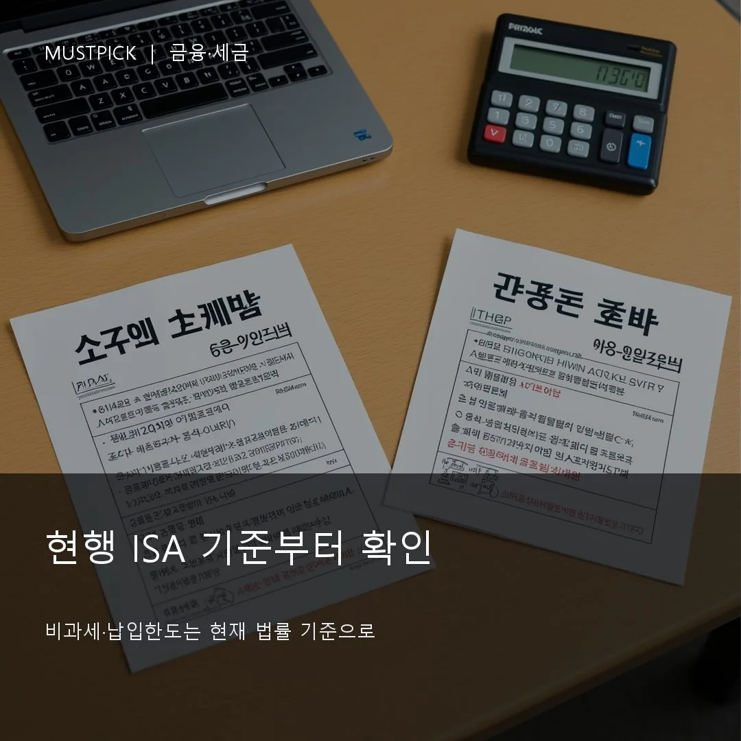 현행 ISA 비과세와 납입한도