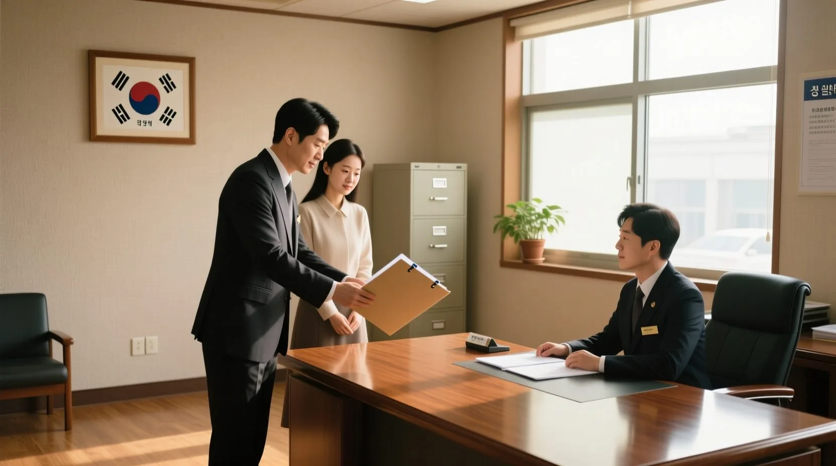 고흥군 읍면사무소 신청 장면