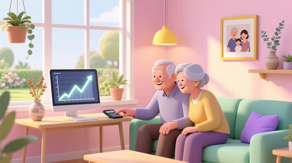 초기보증료 인하와 연령별 월지급금을 계산하는 은퇴자